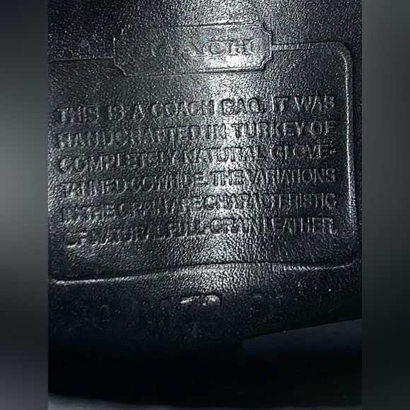 Vintage 90’s COACH Willis Black Leather Crossbody Satchel Bag 9927 USA - Picture 7 of 12